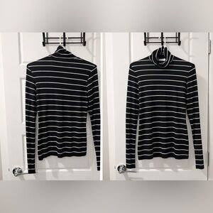 Bailey 44 Monochrome Striped Turtleneck